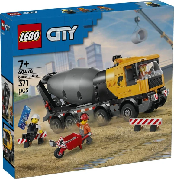 LEGO City 60478 Cement Mixer ürün görseli 1