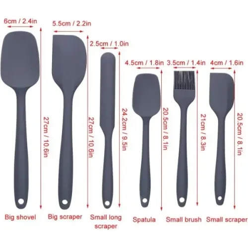 Silikon Spatula ve Fırça Seti - Resim 4