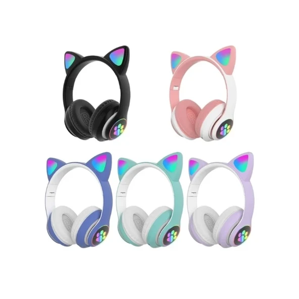Kedi Figürlü Bluetooth Kulaklık ürün görseli 1