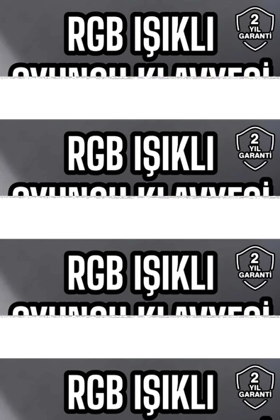 Led Işıklı Oyuncu Klavye Usb Girişli RGB Işıklı Q Klavye Mouse Hediyeli ürün görseli 1