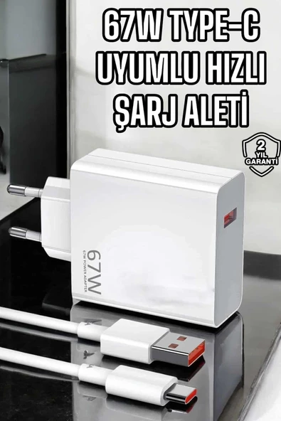 Şarj Aleti Turbo Hızlı 67W Type-C Hızlı Şarj ürün görseli 1