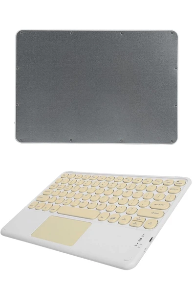 Touchpad Uyumlu Bluetooth Klavye Slim Kablosuz Wifi Q Klavye - Resim 5