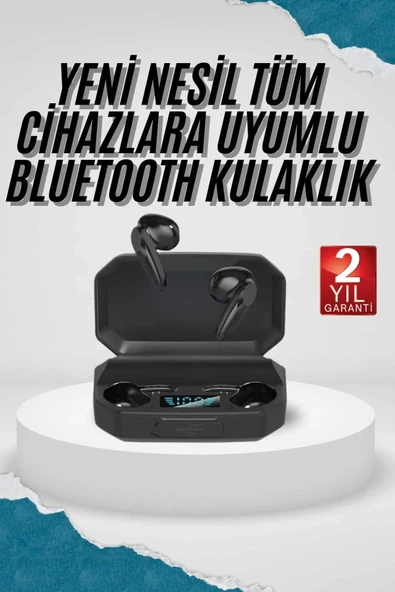 Kulak İçi Bluetooth Kulaklık Rgb Işıklı Çift Mikrofonlu iOS/Android Uyumlu BT 5.2 ürün görseli 1
