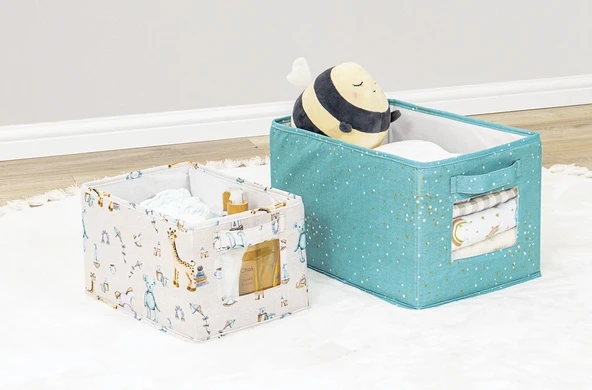 Baby 2'li Pencereli Düzenleyici Çok Amaçlı Organizer Kutu (yeşil) ürün görseli 1