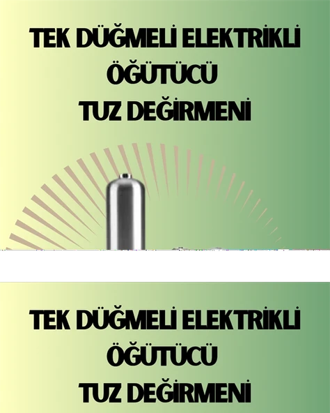 Pilli Otomatik Baharat Değirmeni Gıda Sınıfı Çelik Sessiz Öğütücü Alet ürün görseli 1
