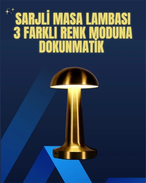 Modern Tasarım Şarjlı Masa Lambası – 1800 mAh Batarya ürün görseli 1