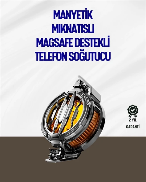 Mıknatıslı ve Aparatlı Montajlı Soğutucu Fan | Her Cihaza Uyumlu | LED Göstergeli ürün görseli 1