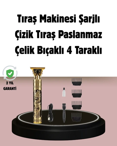 Şarjlı Titanyum Bıçaklı Saç Kesme Makinesi ürün görseli 1