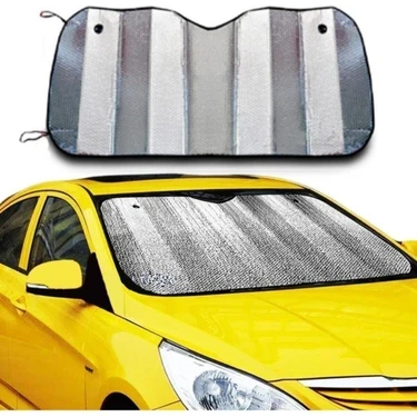 Araç Ön Cam Güneşlik UV ve Isı Koruma Katlanabilir Toyota Corolla Skoda Superb Dacia Duster Ford Focus ürün görseli 1