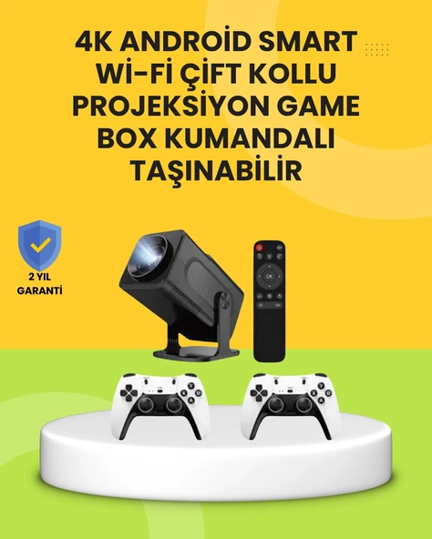 HCS350pro Android 11 İşletim Sistemli Mini Projektör ürün görseli 1