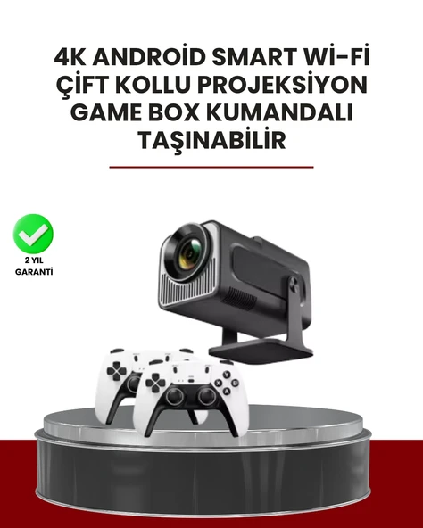 Taşınabilir Full HD Projektör - 1 GB RAM, 8 GB Hafıza ürün görseli 1