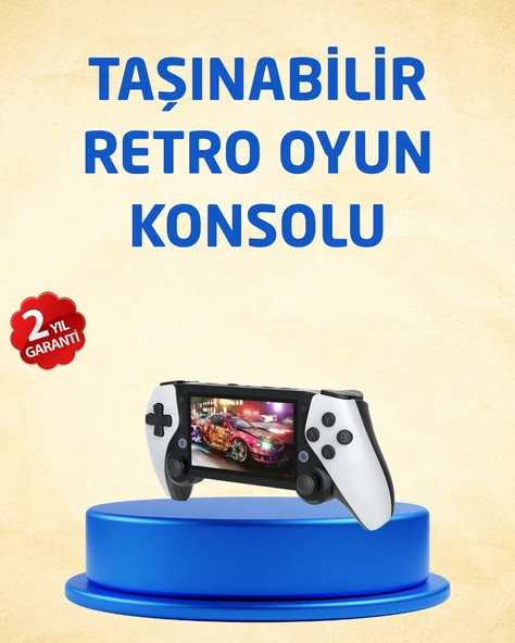 3D Ekranlı Mini Oyun Konsolu + Multimedya ürün görseli 1