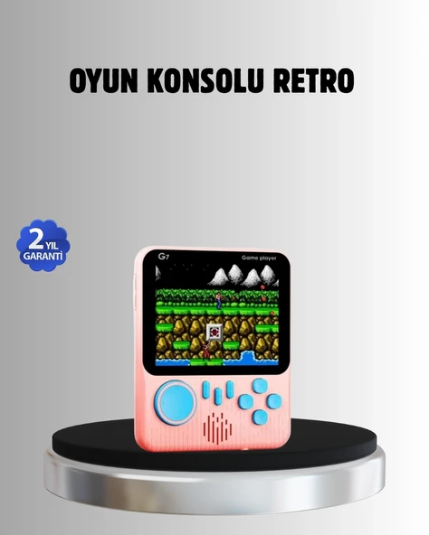 Retro Oyun Konsolu – 3.5 İnç Ekran, 666 Klasik Oyun, TV Bağlantılı ürün görseli 1