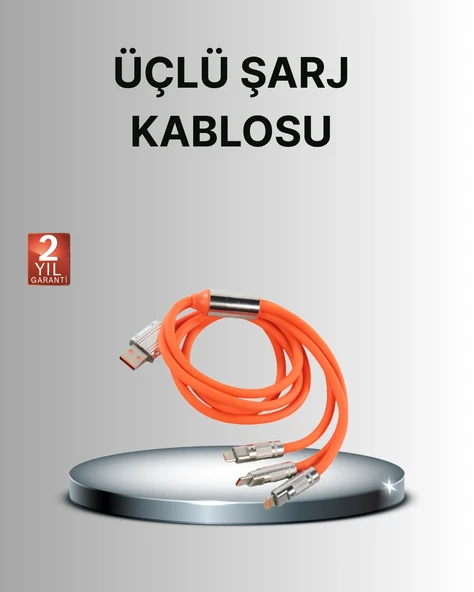 Dayanıklı Hızlı Şarj Kablosu – Esnek, Kırılmaz ve Yüksek Hızlı Veri Aktarım Destekli ürün görseli 1
