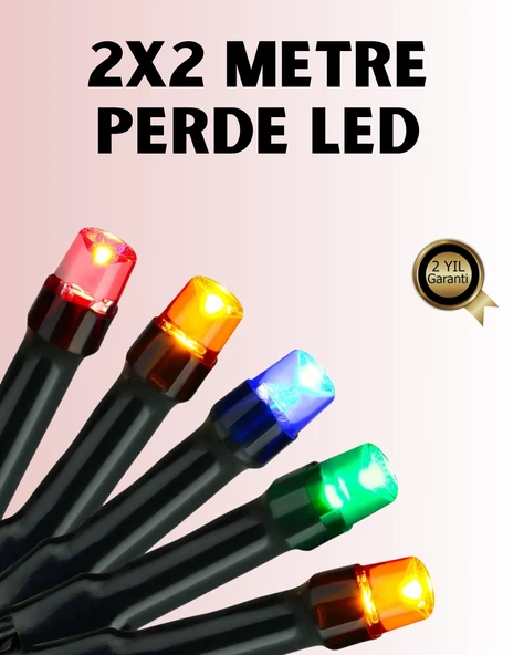8 Modlu Zaman Ayarlı LED Perde Işık – Bahçe ve Balkon Dekorasyonu ürün görseli 1