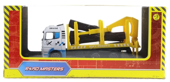 Die Cast Mini Sarı Kütük Kamyonu - Resim 2