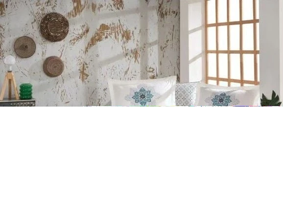 Kingsize Poplin Nevresim Amanda Sarı - Resim 2