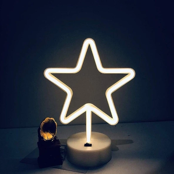 Yıldız Neon LED Lamba - Resim 5