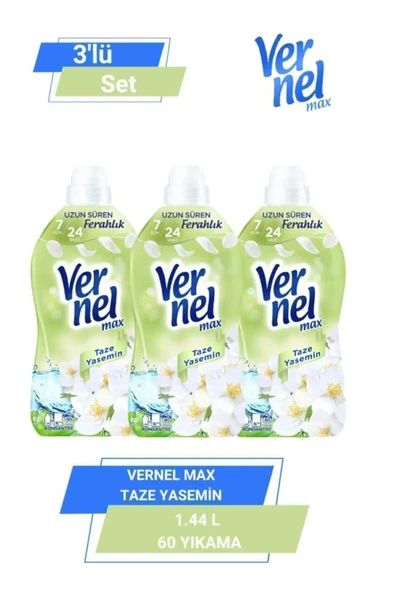 Vernel Max Taze Yasemin 1.44l 60 Yıkama 3 lü Set ürün görseli 1