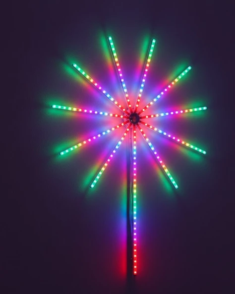 Modüler RGB LED Duvar Işığı Havai Fişek Efektli Uzaktan Kumandalı ürün görseli 1