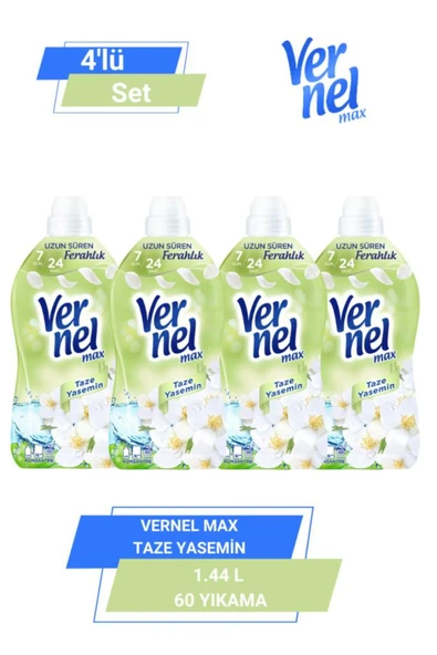 Vernel Max Taze Yasemin 1.44l 60 Yıkama 4'lü Set ürün görseli 1