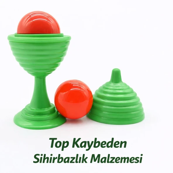 Yeşil Renk Sihirli Kupa Top Kaybetme Oyunu 7 cm ürün görseli 1
