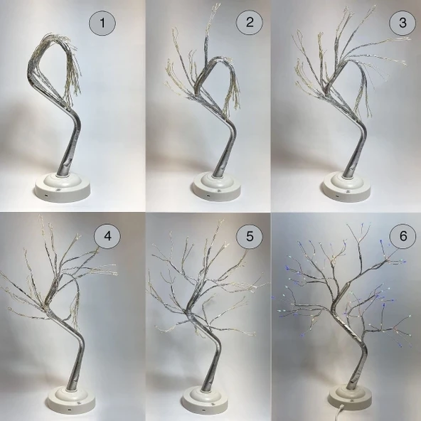 Masaüstü Peri LED Ağaç Lamba - Resim 2