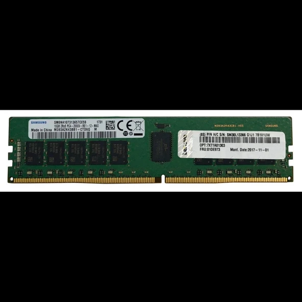 LENOVO 4ZC7A08709, 32Gb, 2933Mhz, DDR4, ECC, RDIMM, 2Rx4, 1.2V, SR650 Uyumlu, SERVER RAM ürün görseli 1