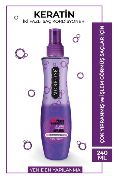 Keratin Çift Fazlı Kondisyoner Fön Suyu 240 ML - mrfs ürün görseli 1