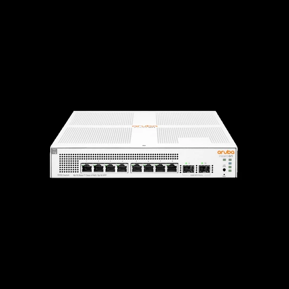 HP Aruba Instant On, JL681A, 1930-8G, 8Port, GigaBit, PoE 124W, 2 Port Gigabit SFP, Yönetilebilir, Rack Mount Switch ürün görseli 1