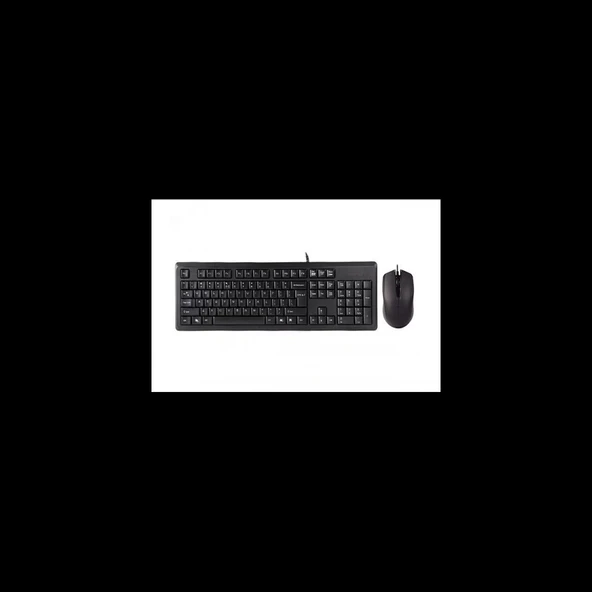 A4 TECH KR-9276, Siyah, USB Kablolu, Türkçe Q, Multimedya, Klavye Mouse Set - Resim 3