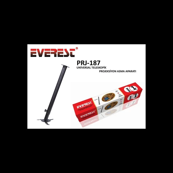 Everest PRJ-187, Teleskopik Ayak (63-102cm), 13kg Taşıma, Projeksiyon, Askı Aparatı ürün görseli 1