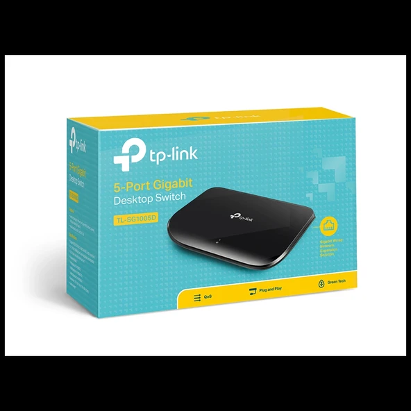 TP-LINK TL-SG1005D, 5 Port, GigaBit, Yönetilemez, Masaüstü Switch ürün görseli 1