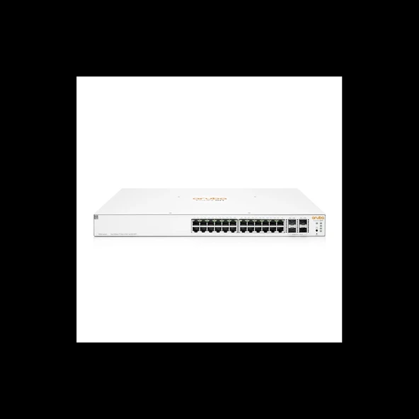 HP Aruba Instant On, JL683B, 1930-24G, 24Port, GigaBit, PoE 195W, 4 Port Gigabit SFP, Yönetilebilir, Rack Mount Switch ürün görseli 1