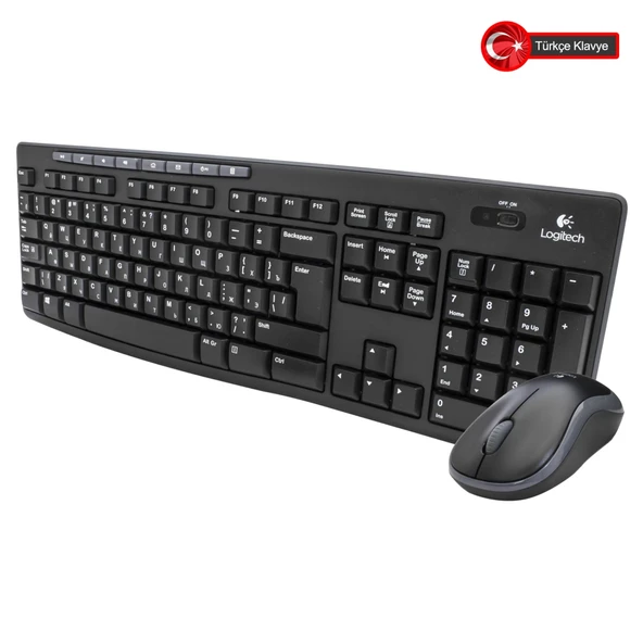 LOGITECH MK270, 920-004525, Kablosuz, Türkçe Q, Klavye Mouse Set ürün görseli 1