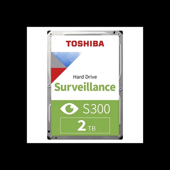TOSHIBA S300, HDWT720UZSVA, 3.5", 2TB, 128Mb 5400 Rpm, 7/24 Güvenlik HDD (Türkiye Distribütörü Garantili) ürün görseli 1