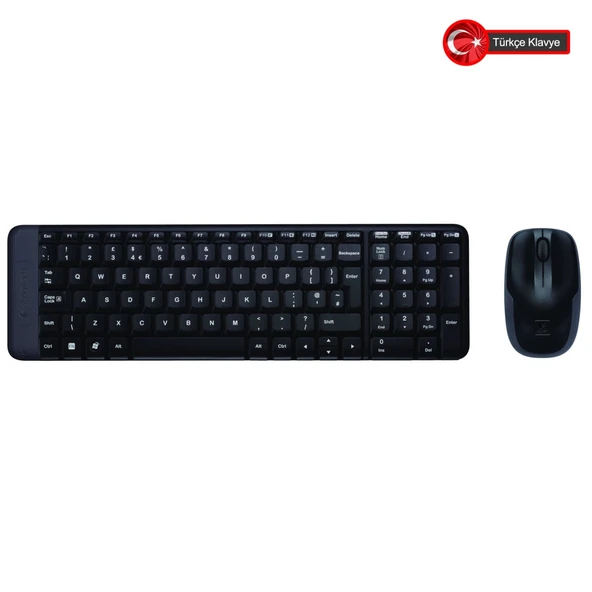 Logitech MK220 (920-003163) Kablosuz Türkçe Q Klavye/Mouse Set ürün görseli 1