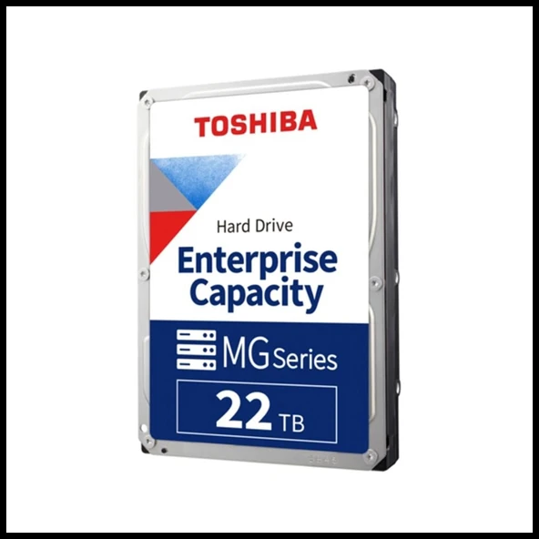 TOSHIBA ENTERPRISE, MG10AFA22TE, 3.5", 22TB, 512Mb 7200 Rpm, 7/24 Güvenlik, Data Center, Nas, Server, HDD (Türkiye ürün görseli 1