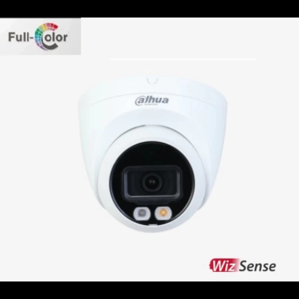 DAHUA  IPC-HDW2249T-S-IL, 2Mpix, Full Color, 2,8mm Lens, H265+, 30Mt Gece Görüşü, IP67, Dahili Mikrofon, PoE Dome IP Kam ürün görseli 1