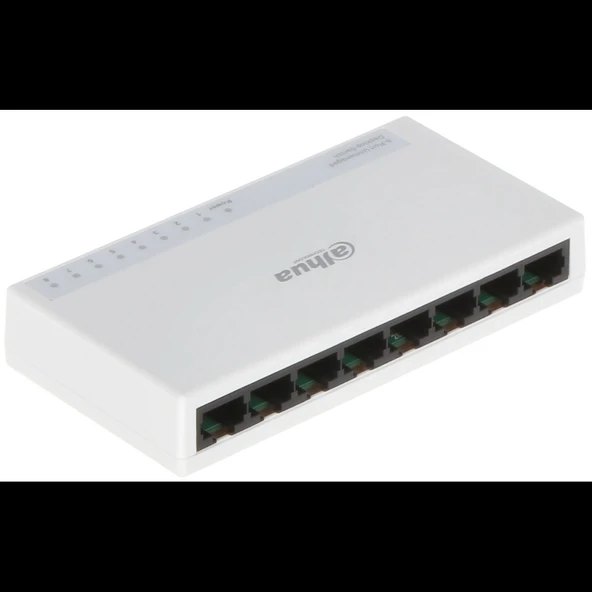 DAHUA PFS3008-8ET-L, 8 Port, MegaBit, Yönetilemez, Masaüstü Switch ürün görseli 1