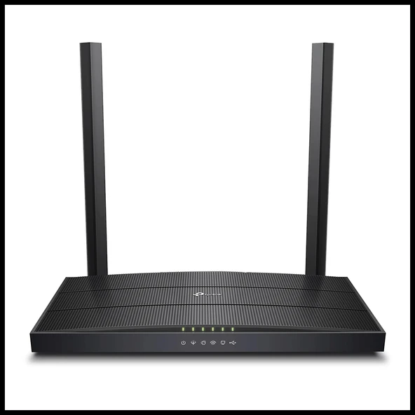 TP-LINK ARCHER VR400 V3, AC1200, 4 Port, Dual Band Wifi, 1200Mbps, 2×Anten, 3G-4G USB Desteği, VDSL2, ADSL2+ MODEM ürün görseli 1