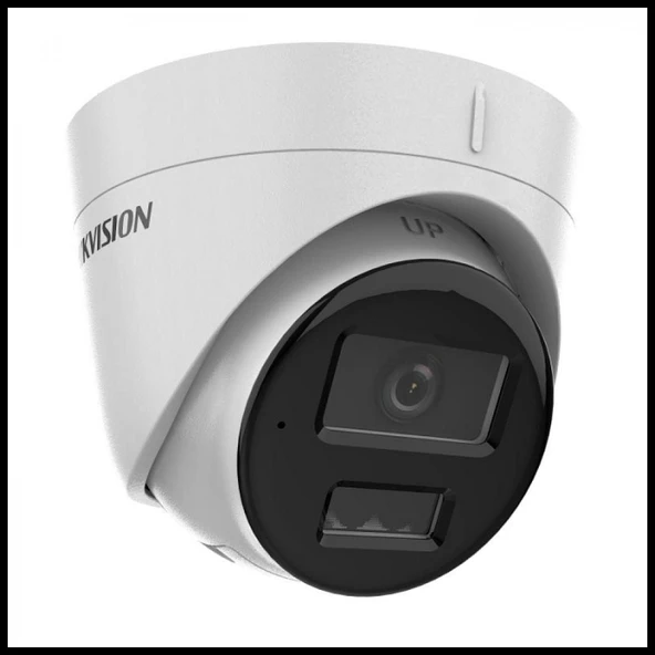 HIKVISION DS-2CD1323G2-LIUF 2Mpix, 2,8mm Lens, H265+, Hybrid Light,  30Mt Gece Görüşü, PoE, Mikrofonlu Dome IP Kamera ürün görseli 1