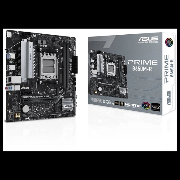 ASUS PRIME B650M-R, 2xDDR5, 2x M.2, HDMI, AM5 Soket Anakart ürün görseli 1