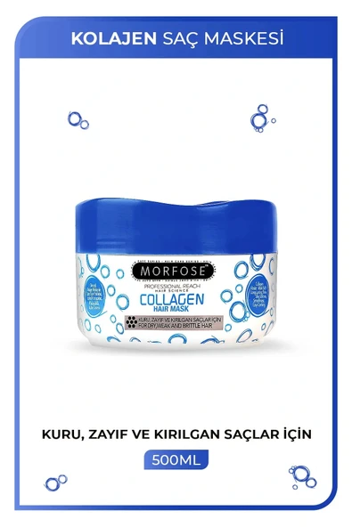 Kolajen Saç Maskesi 500 ML - Zayıf ve Kırılgan Saçlar İçin - mrfs ürün görseli 1