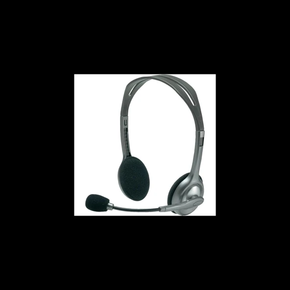 LOGITECH H110, 981-000271, 3,5mm Jac, Çağrı Merkezi, Ofis, Toplantı, Konuşmacı Tipi, Microfonlu Kulaklık ürün görseli 1