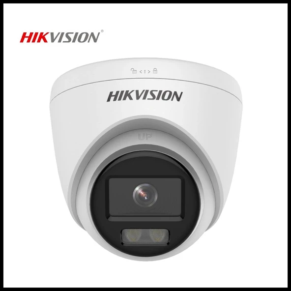 HIKVISION DS-2CD1327G0-LUF 2Mpix, 2,8mm Lens, H265+, 30Mt Gece Görüşü, Dahili Mikrofon, Color Vu Lite, Full Time Color, ürün görseli 1