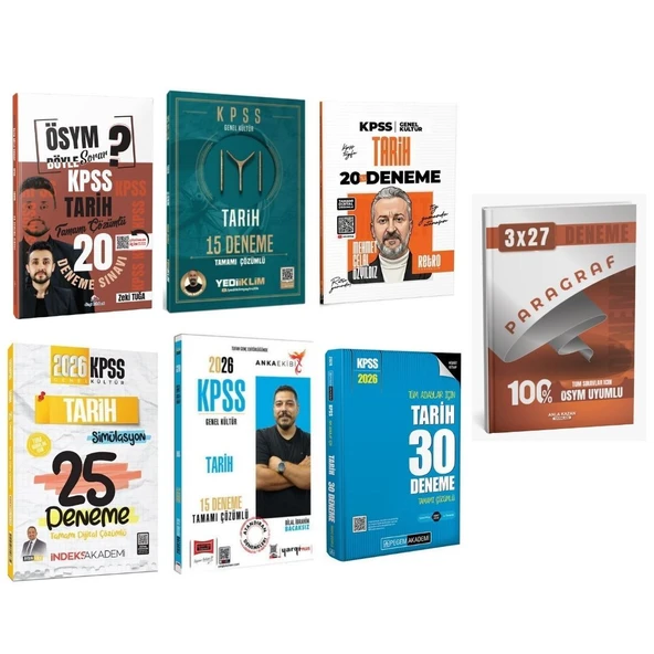 2026 KPSS Tarih Süper Kazandıran Karma Deneme Seti ürün görseli 1