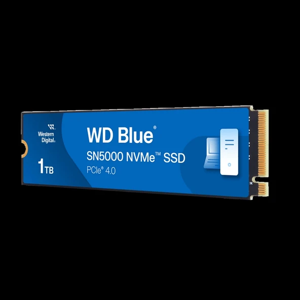 WD Blue SN5000, WDS100T4B0E, 1TB, 5150/4900, Gen4, NVMe PCIe M.2 2280,  SSD ürün görseli 1