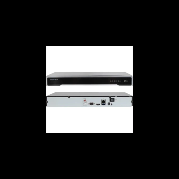 HIKVISION DS-7616NI-Q2, 16Kanal, 8Mpix, H265+, 2 HDD Desteği, 2160P Kayıt, 160Mbps Bant Genişliği, Metal Kasa, NVR ürün görseli 1
