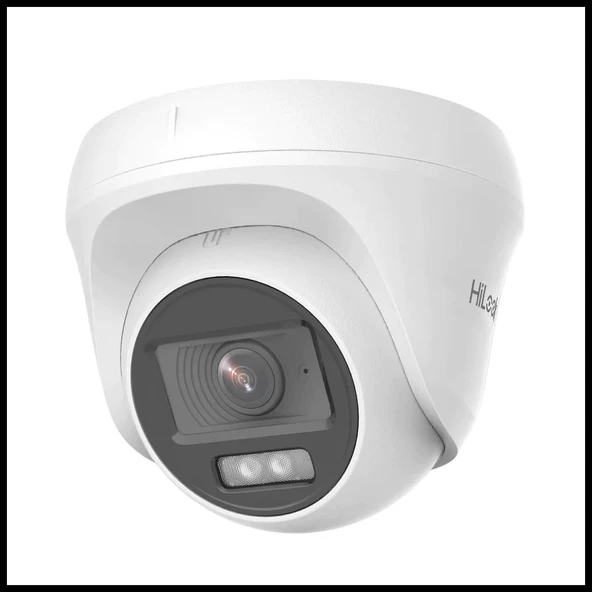 HILOOK THC-T127-LPS, 2Mpix, 2.8mm Lens, 20Mt Gece Görüşü, Dual Light, Dahili Mikrofon, Dome Kamera ürün görseli 1